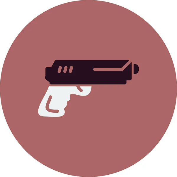 銃のアイコンのベクトル図 — ストックベクタ