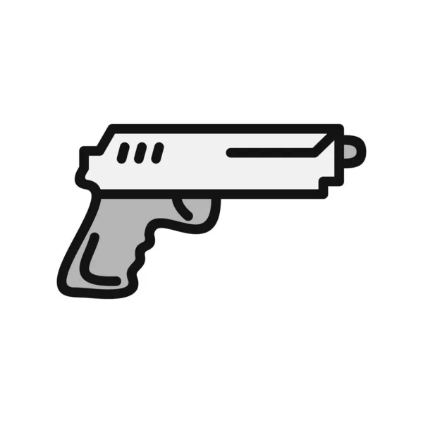 Vektor Illustration Pistol Ikon — Stock vektor