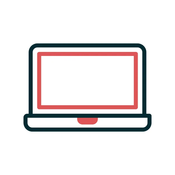 Modern Laptop Icon Vector Illustration Design — Stockvektor