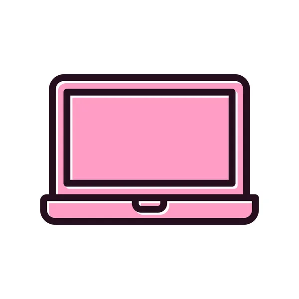 Ícone Laptop Moderno Design Ilustração Vetorial — Vetor de Stock