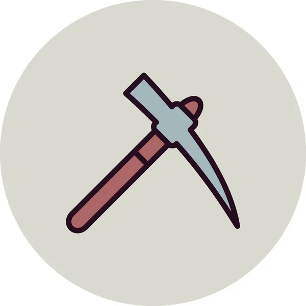Vektor Illustration Eines Hammer Symbols — Stockvektor