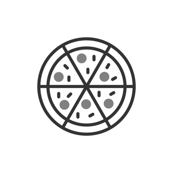 Значок Пиццы Векторная Иллюстрация — стоковый вектор