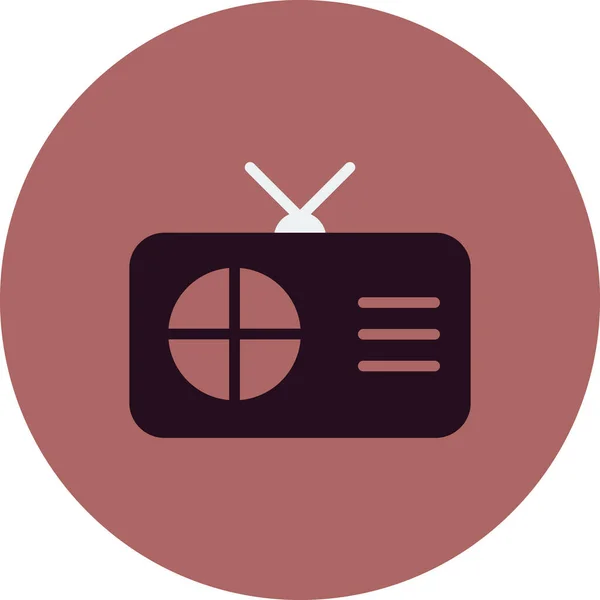 Radio Web Icon Simple Illustration — Image vectorielle