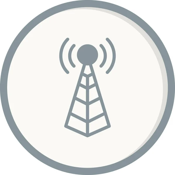 Antenna Web Ikon Egyszerű Illusztráció Torony — Stock Vector