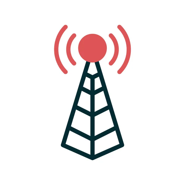 Antenna Web Icon Simple Illustration Tower — Stok Vektör