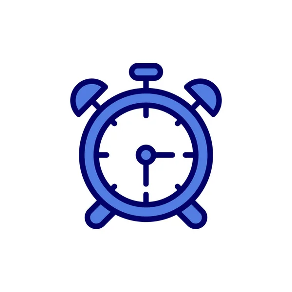Alarm Clock Icon Outline Vector Illustration Pictogram — Archivo Imágenes Vectoriales