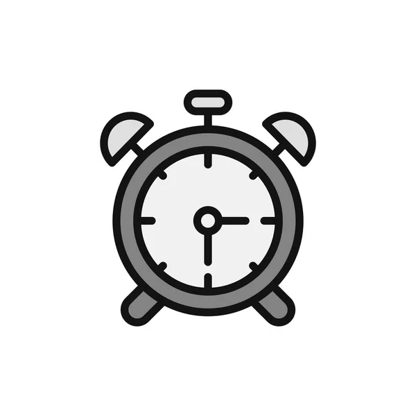 Alarm Clock Icon Outline Vector Illustration Pictogram — Image vectorielle