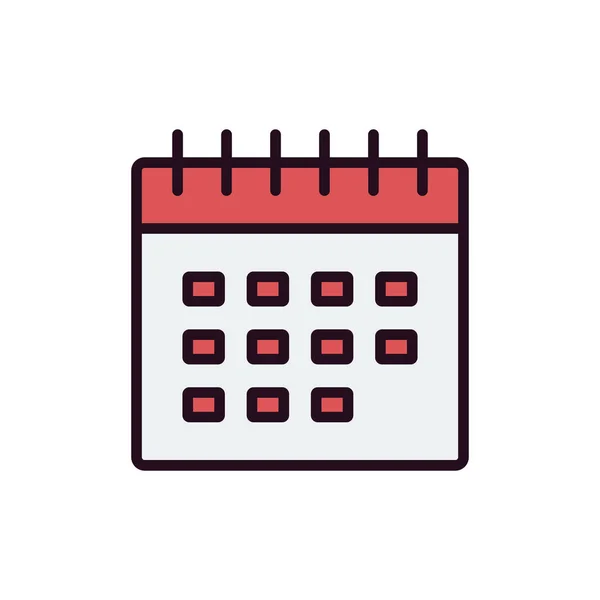 Календар Планувальник Проста Ілюстрація — стоковий вектор
