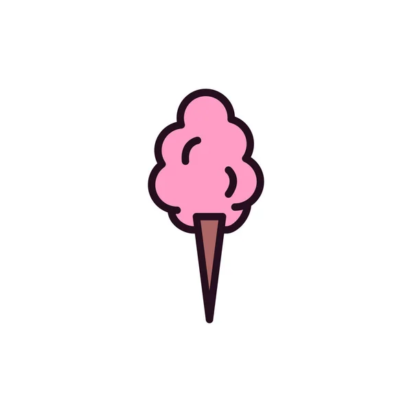 Zuckerwatte Vektorillustration — Stockvektor