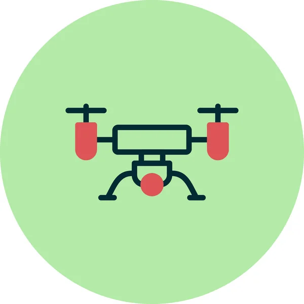 Drohnen Web Symbol Einfache Illustration — Stockvektor