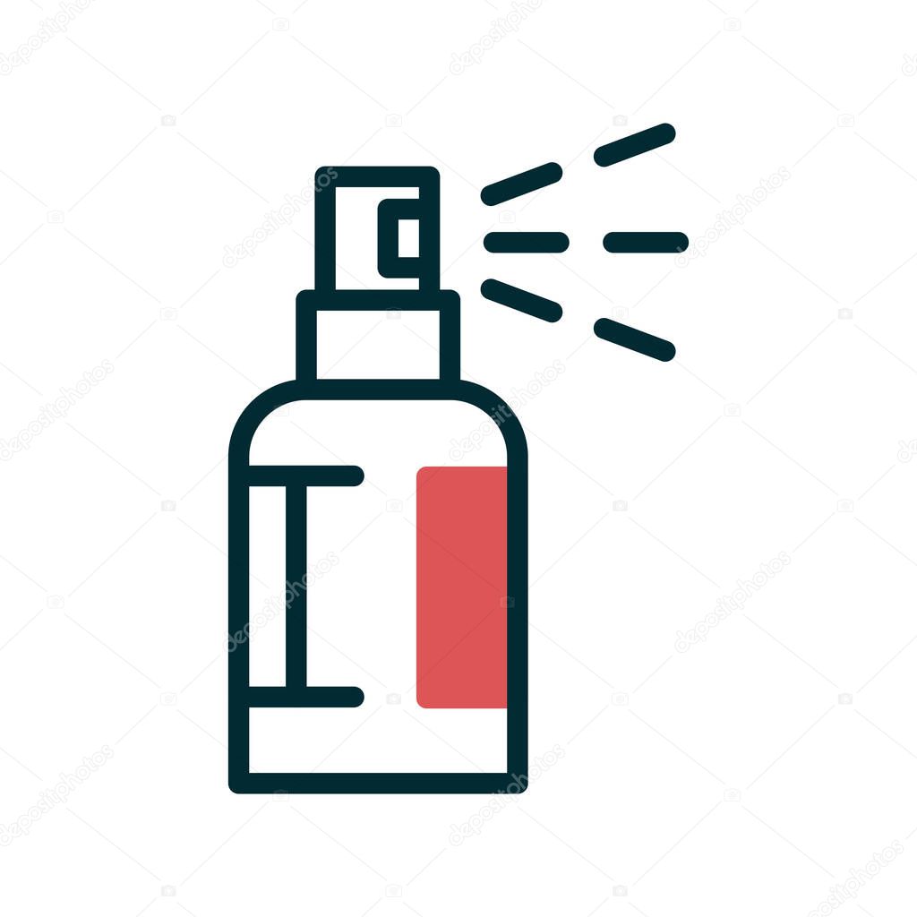 vector illustration of Spray bottle icon