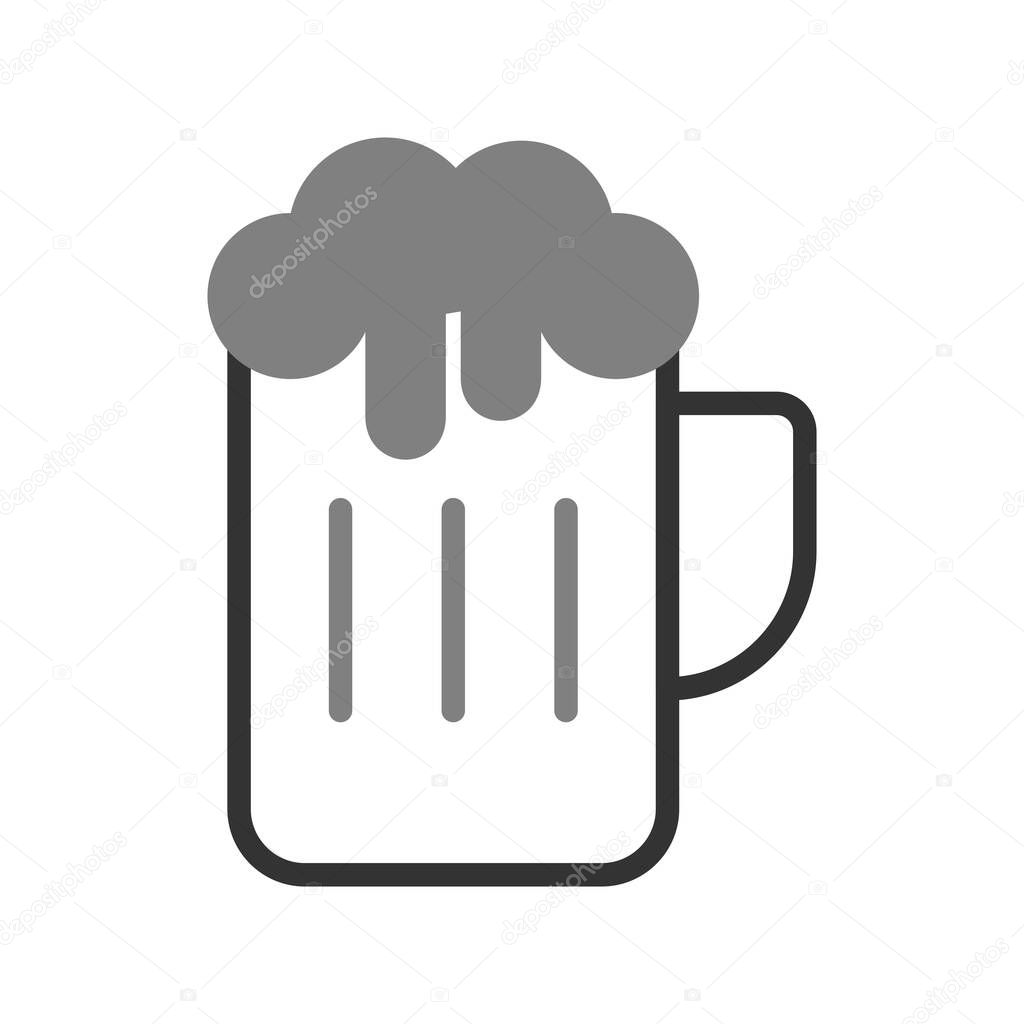 vector illustration of beer icon