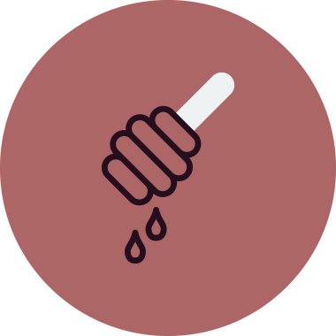 Bal Dipper vektör simgesi düz biçimli