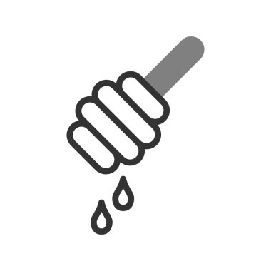 Bal Dipper vektör simgesi düz biçimli