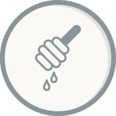 Bal Dipper vektör simgesi düz biçimli