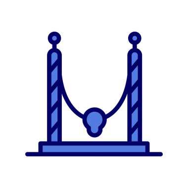 Köprü simgesi vektörü beyaz arkaplanda izole edildi, merdiven şeffaf işareti, çizgi veya doğrusal tasarım unsurları ana hatlarda