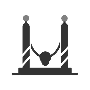 Köprü simgesi vektörü beyaz arkaplanda izole edildi, merdiven şeffaf işareti, doğrusal sembol ve çizgi tasarım elemanları siyah