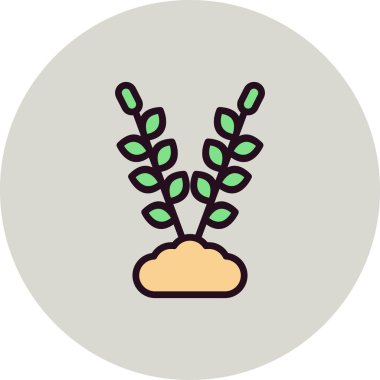 Lavanta. Web simgesi basit tasarım