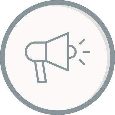 Megafon modern vektör simgesi