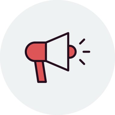 Megafon modern vektör simgesi