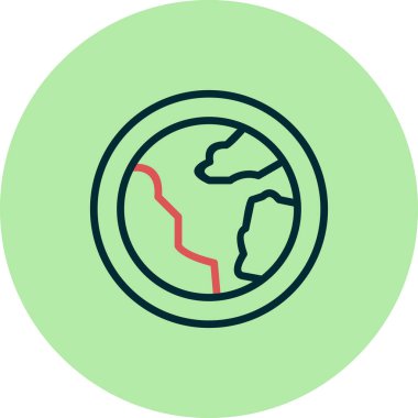 Toprak. Web simgesi basit illüstrasyon