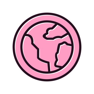 Toprak. Web simgesi basit illüstrasyon