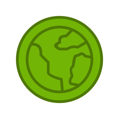 Toprak. Web simgesi basit illüstrasyon