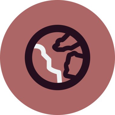 Toprak. Web simgesi basit illüstrasyon