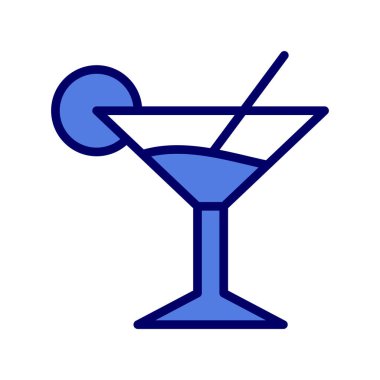 Martini. Web simgesi vektör illüstrasyonu