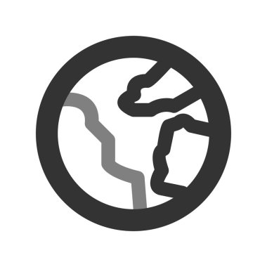 Toprak. Web simgesi basit illüstrasyon