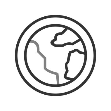 Toprak. Web simgesi basit illüstrasyon