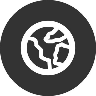 Toprak. Web simgesi basit illüstrasyon