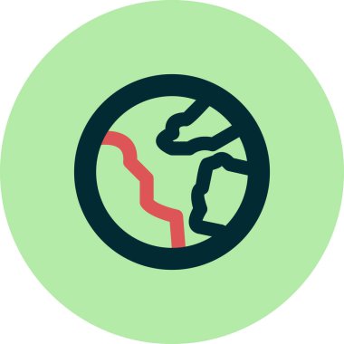 Toprak. Web simgesi basit illüstrasyon