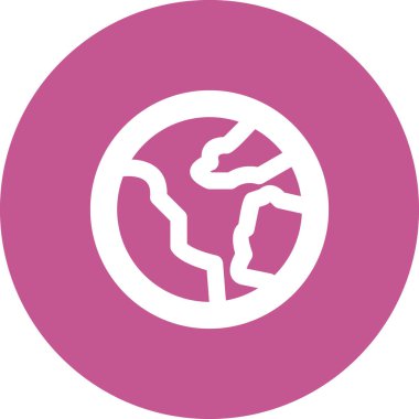 Toprak. Web simgesi basit illüstrasyon