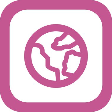 Toprak. Web simgesi basit illüstrasyon