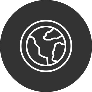 Toprak. Web simgesi basit illüstrasyon