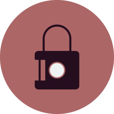 asma kilit ikon vektör çizimi