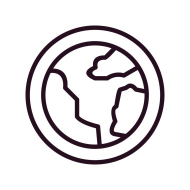 Toprak. Web simgesi basit illüstrasyon