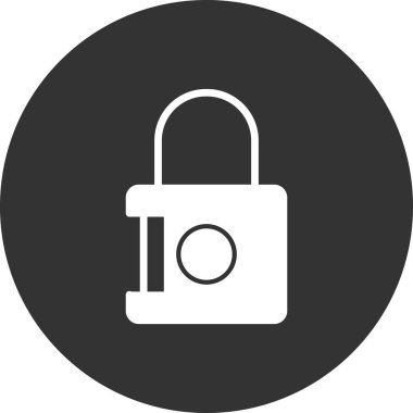 asma kilit ikon vektör çizimi