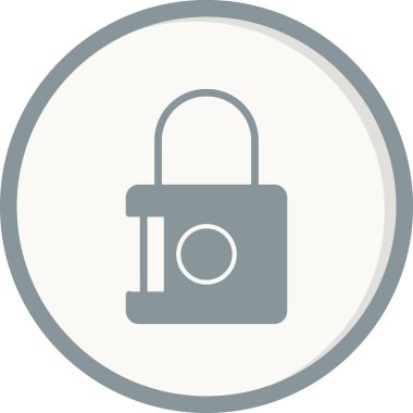 asma kilit ikon vektör çizimi