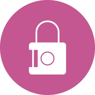 asma kilit ikon vektör çizimi