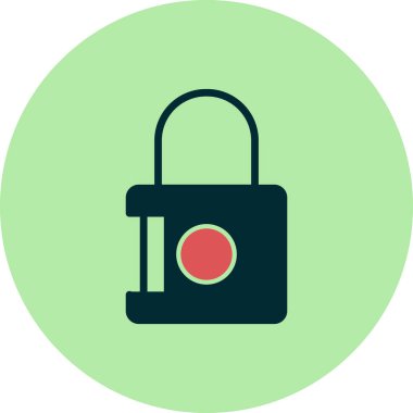 asma kilit ikon vektör çizimi