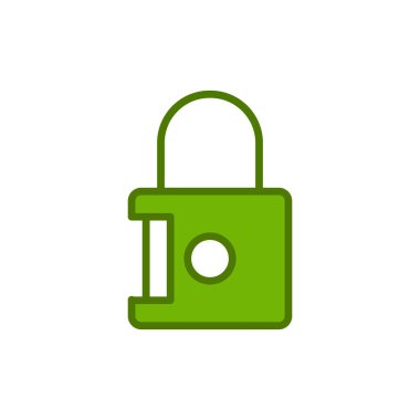 asma kilit ikon vektör çizimi