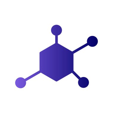 Molekül simgesi vektör illüstrasyonu