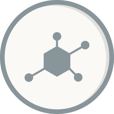 Molekül simgesi vektör illüstrasyonu