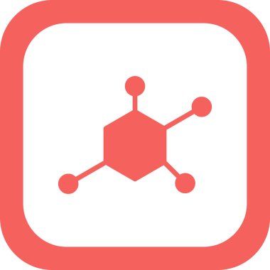 Molekül simgesi vektör illüstrasyonu