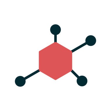 Molekül simgesi vektör illüstrasyonu