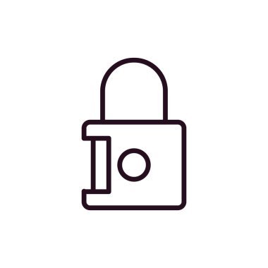 asma kilit ikon vektör çizimi