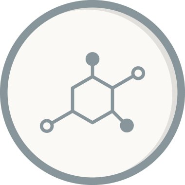 Molekül simgesi vektör illüstrasyonu