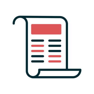 Kişisel ve ticari kullanım için gazete illüstrasyon simgesi